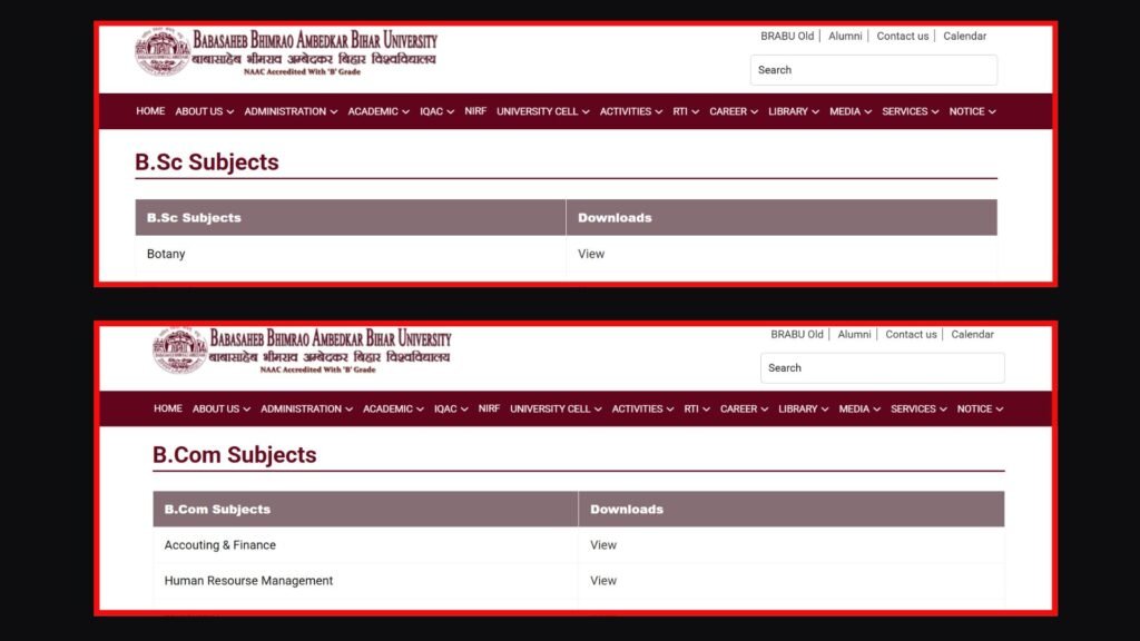 BRABU UG 1st Merit List 2025-29: Check B.A, B.SC & B.COM First Merit List PDF Download