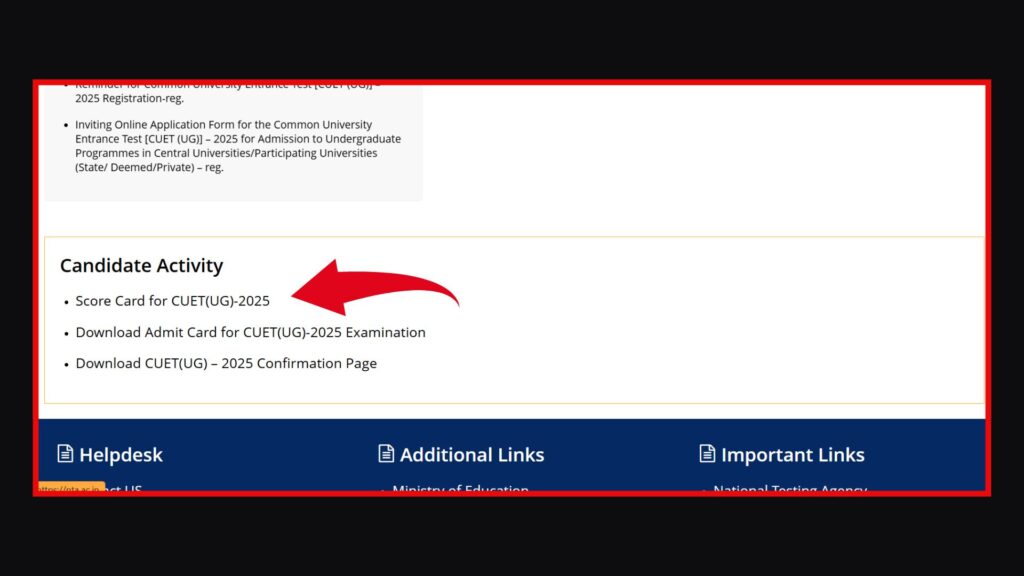 CUET UG Exam Result 2025: cuet.nta.nic.in Live Direct Link Check Your Result & Download, Toppers List, Result Checking Process