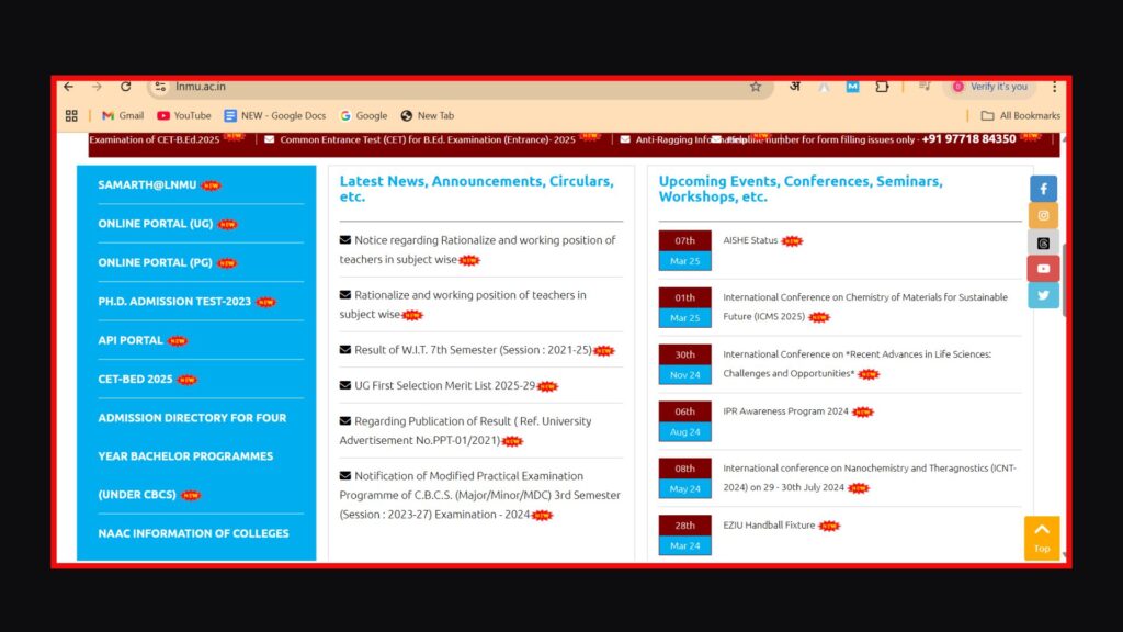 LNMU Part 3 Result Session 2022-25: lnmu.ac.in Live Result Check, B.A., B.SC. & B.COM. Download Score Card, Topper List & Result Checking Process