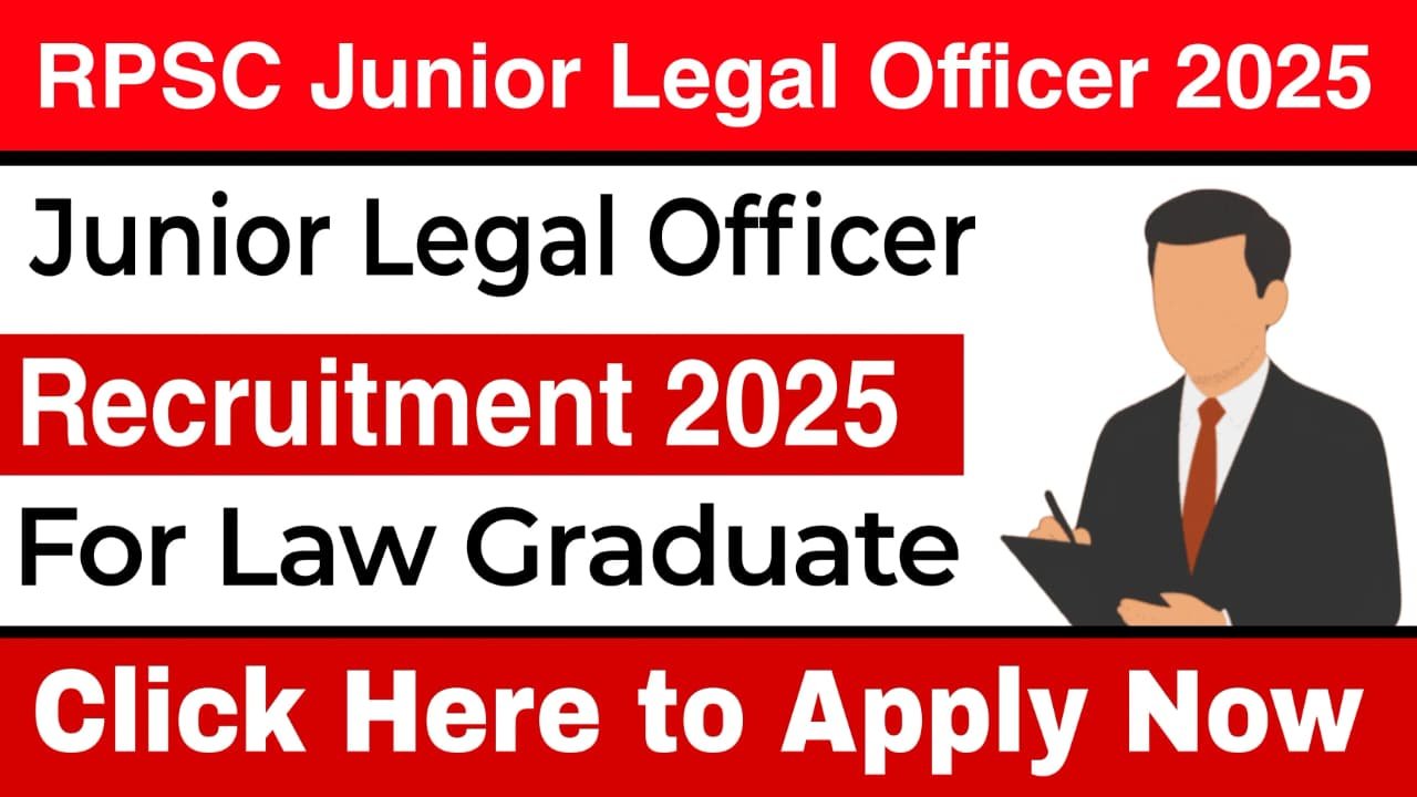 RPSC Junior Legal Officer Recruitment 2025